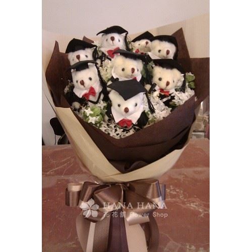 畢業小熊花束