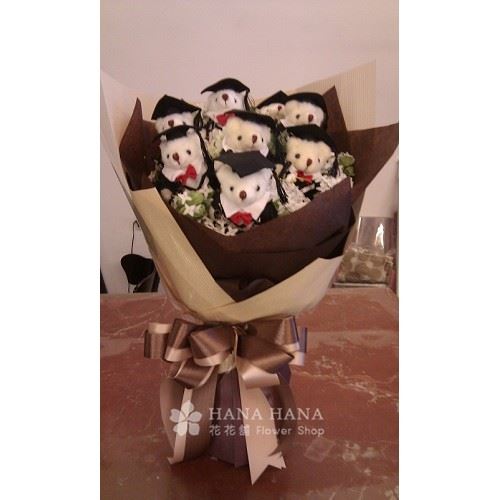 畢業小熊花束